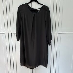 Breezy gray chiffon long tunic or mini dress